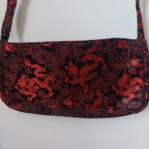 Red and Black Dragon handbag